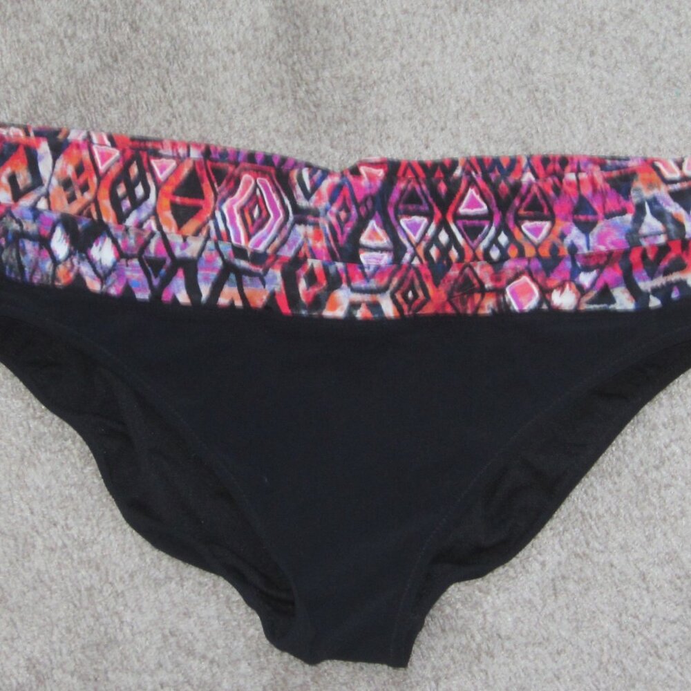 Black Bikini Bottom Sz 14~Profile by Gottex Full Coverage Bikini Bottom Sz 14